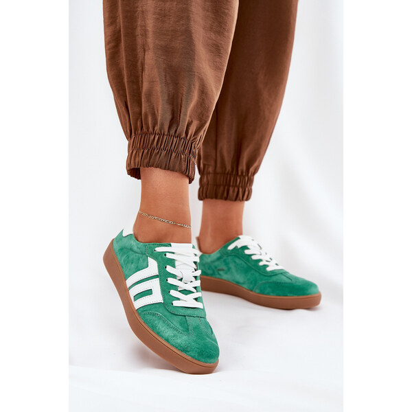 Sneakersy Buty Sportowe Zamszowe Vinceza 79517 Zielone 66662234