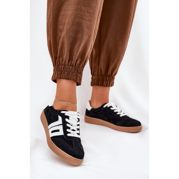 Sneakersy Buty Sportowe Zamszowe Vinceza 79517 Czarne 66662235