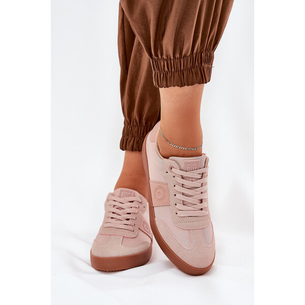 Big Star Shoes Sneakersy Damskie Big Star RR274373 Różowe 66662237