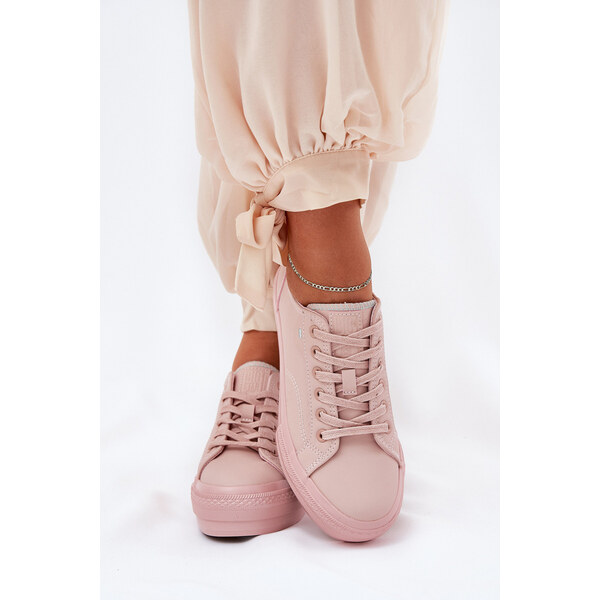 Big Star Shoes Trampki Damskie Na Platformie Z Eko Skóry Big Star 66662247