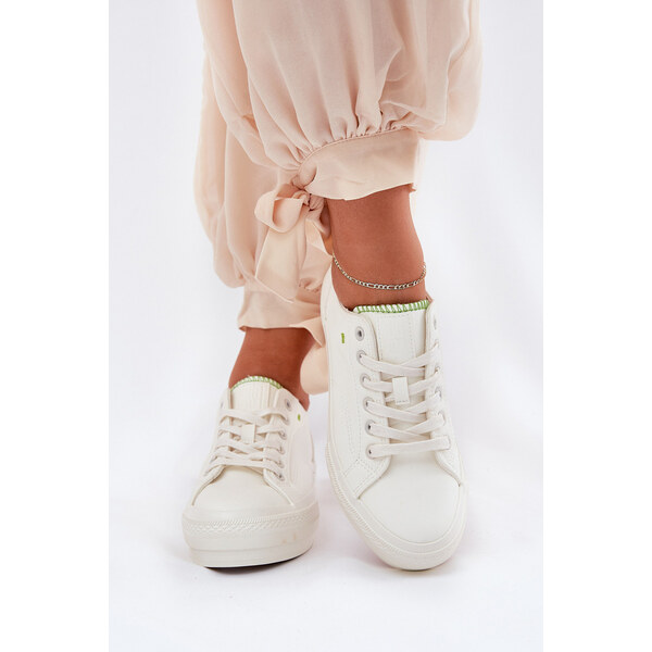 Big Star Shoes Trampki Damskie Na Platformie Z Eko Skóry Big Star 66662243