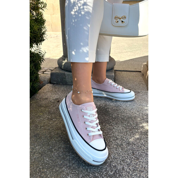 Big Star Shoes Damskie Trampki Big Star NN274207 Różowe 66662251