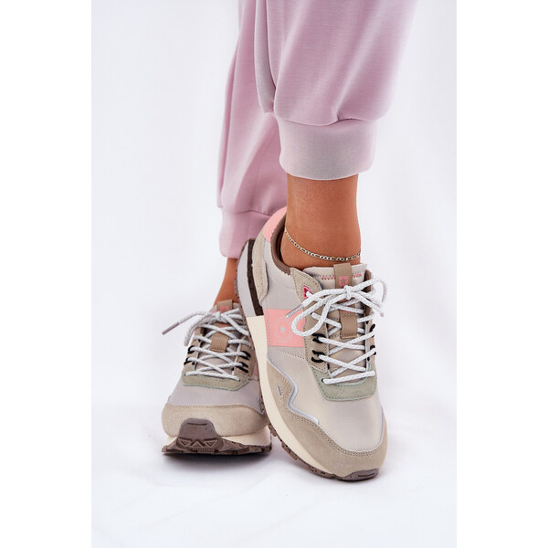 Big Star Shoes Zamszowe Sneakersy Damskie Big Star RR274243 HI-POLY 66662255