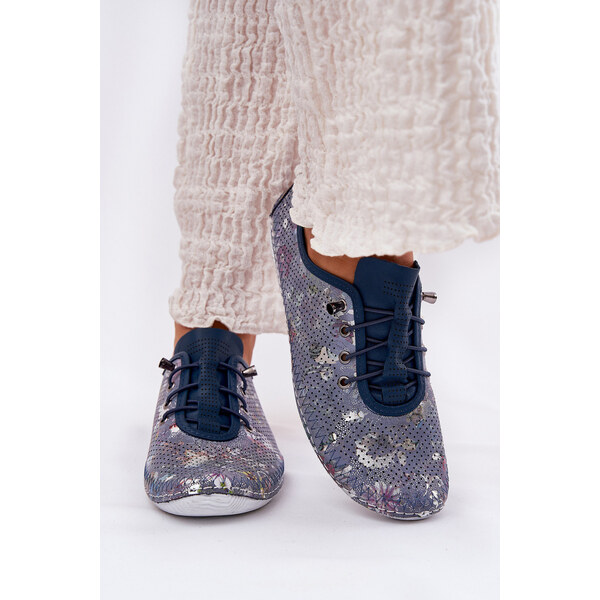 Półbuty Damskie Ze Skóry Naturalnej Wzorzyste Artiker 56C2691 66662356
