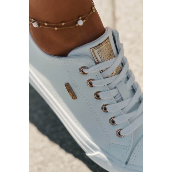 Big Star Shoes Trampki Damskie Z Eko Skóry Big Star RR274748 Białe 66662404