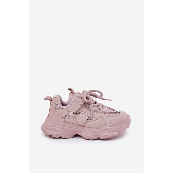 Boto Sneakersy Dziecięce Na Platformie Różowe Hanomess 66662430