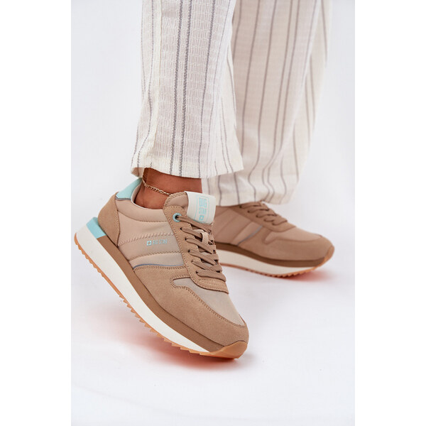 Big Star Shoes Zamszowe Sneakersy Damskie Big Star RR274A048 HI-POLY 66662493