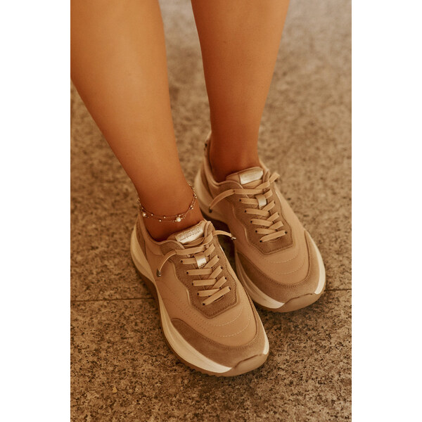 Big Star Shoes Zamszowe Sneakersy Damskie Na Platformie Big Star 66662506