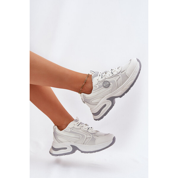 Big Star Shoes Sneakersy Damskie Big Star RR274A191 Białe 66662512