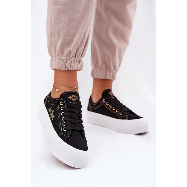 Trampki Damskie Materiałowe Na Platformie Lee Cooper LCW-25-31-3431L 66662526