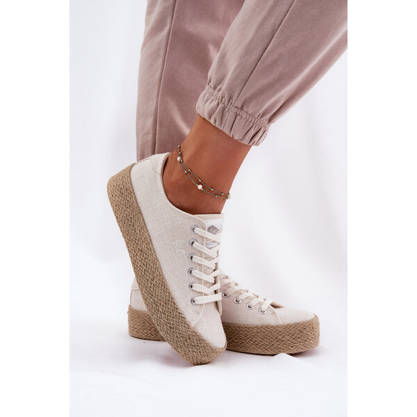 Trampki Damskie Na Platformie Z Plecionką Lee Cooper LCW-25-02-3284 66662531