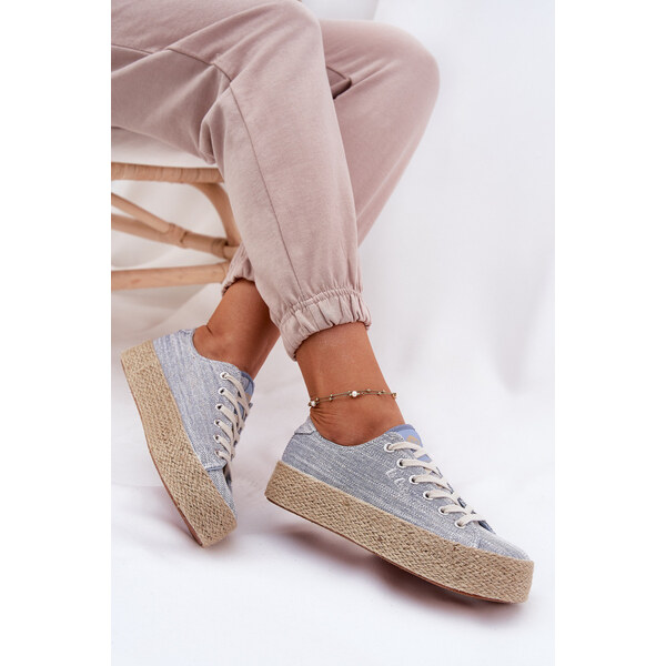 Trampki Damskie Na Platformie Z Plecionką Lee Cooper LCW-25-02-3283 66662532