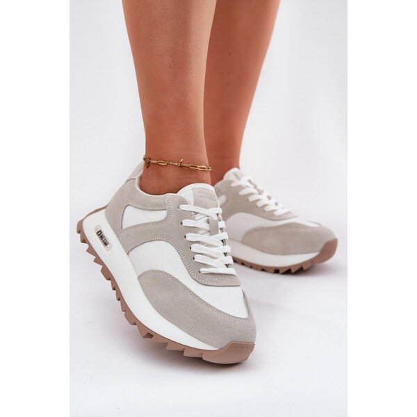 Big Star Shoes Zamszowe Sneakersy Na Platformie Damskie Big Star 66662647