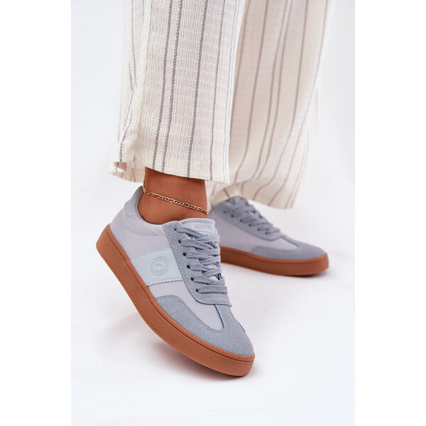 Big Star Shoes Sneakersy Damskie Big Star RR274805 Niebieskie 66662747