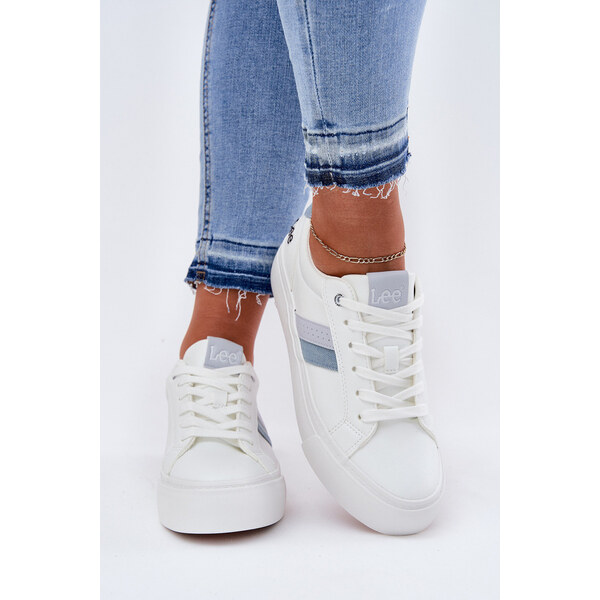 Sneakersy Damskie LEE LAYLA WOMEN LOW 50251003 Białe 66662822