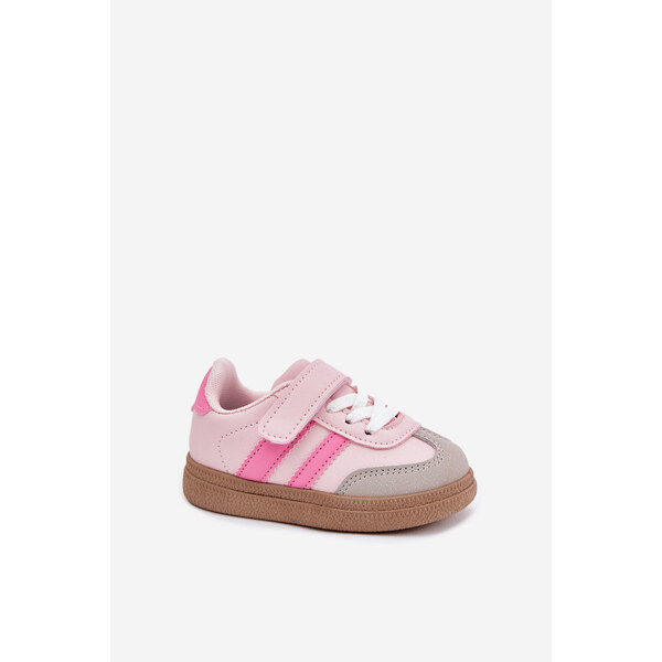 Boto Buty Sportowe Sneakersy Dziecięce Na Rzep Różowe Adelina 66663203