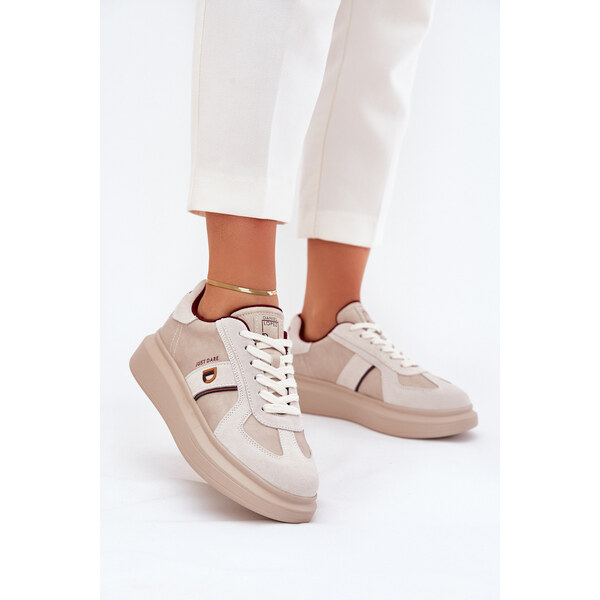 Skórzane Damskie Sneakersy Na Platformie Daniel Lopez Just Dare 66663384