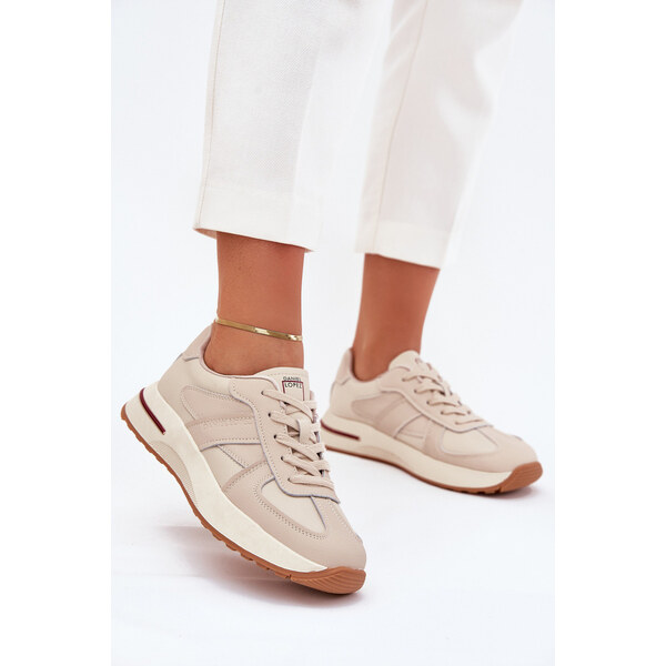 Skórzane Damskie Buty Sportowe Sneakersy Daniel Lopez Just Dare 66821126