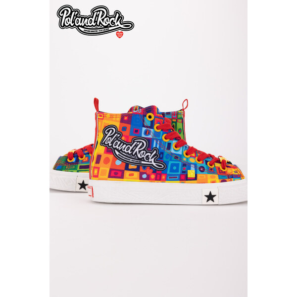 Big Star Shoes Trampki PolandRock Festival X Big Star SS174504 Zielono 66663405