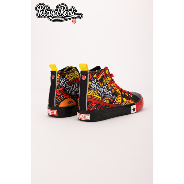 Big Star Shoes Trampki PolandRock Festival X Big Star SS174501 Czarno 66663407