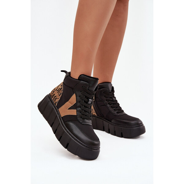 Kesi Dámske členkové topánky na platforme z pravej kože Vinceza - 66667645