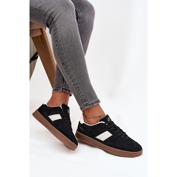 Kesi Semišové tenisky Vinceza - čierne 66884351