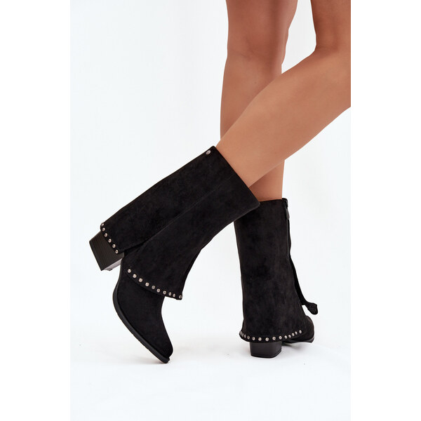 Kesi Dámske zateplené čižmy so zvrškom Vinceza - čierne 66665364