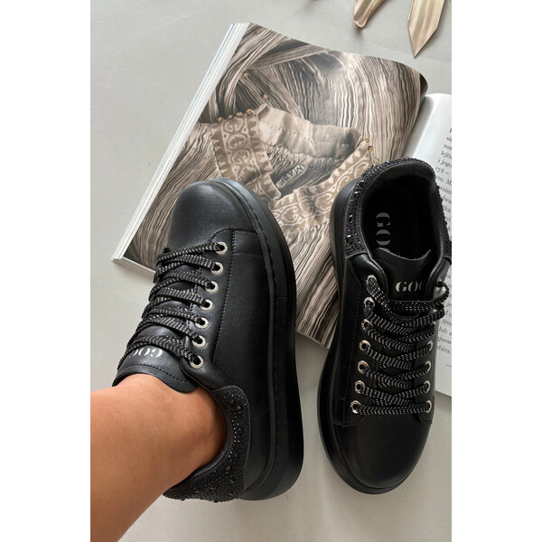 Kesi Dámske kožené tenisky GOE - čierne 66884363