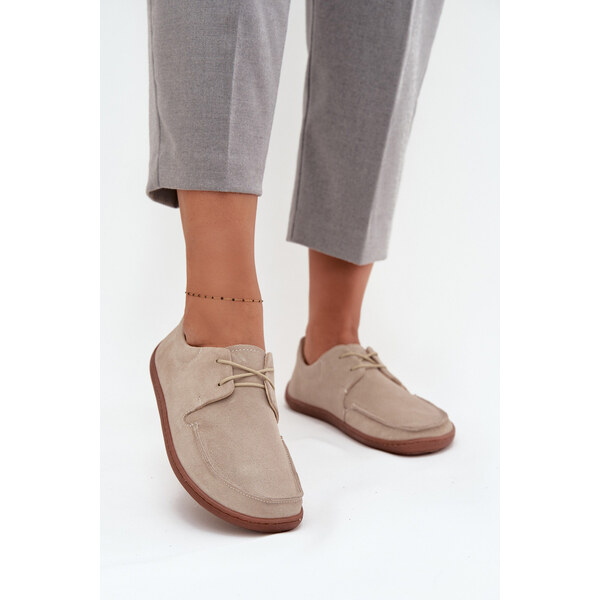 Półbuty Damskie Typu Barefoot Z Naturalnego Zamszu Zazoo 327 66664163