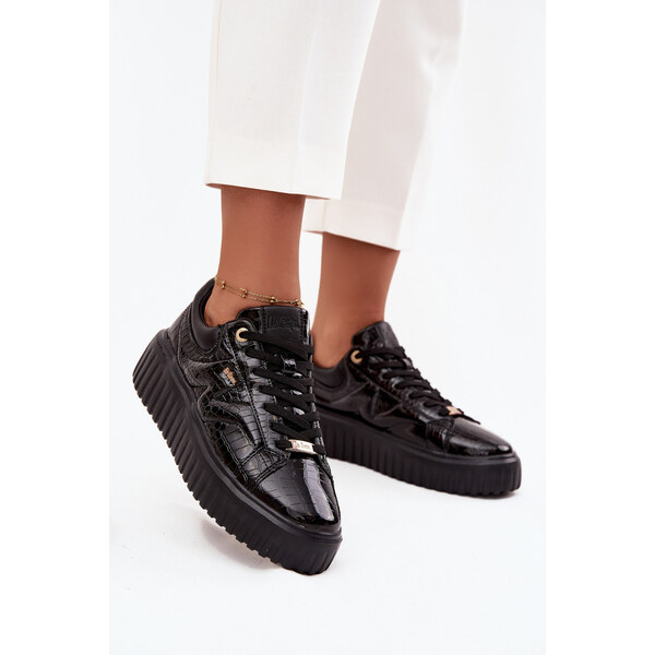 Lakierowane Sneakersy Damskie Na Platformie Lee Cooper LCJ-25-09-3870 66664365