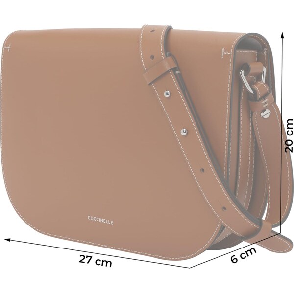 Coccinelle Taška cez rameno hnedá 66307492