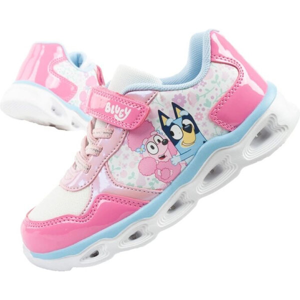 Detské športové tenisky Leomil Bluey s ľahkým suchým zipsom LED 66664818