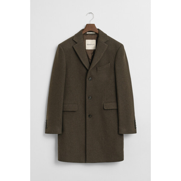 KABÁT GANT CLASSIC WOOL COAT COUNTRY GREEN 66306545
