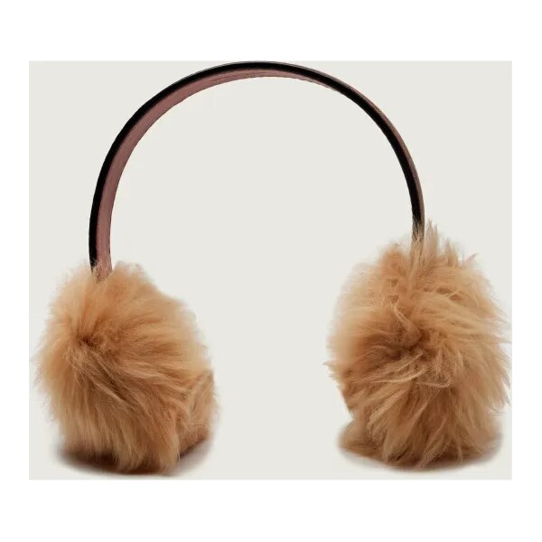 Coach Kožené chrániče uší SIGNATURE C | shearling 66301487