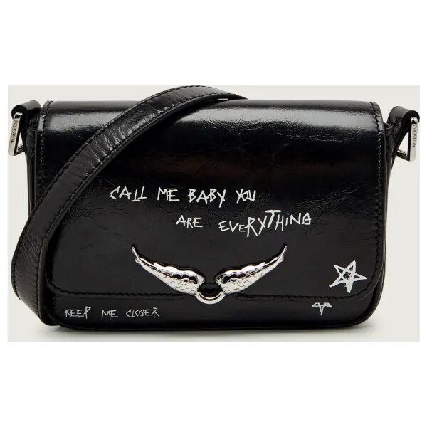 Zadig&Voltaire Kožená crossbody kabelka LE ZAZI VINTAGE 66304047