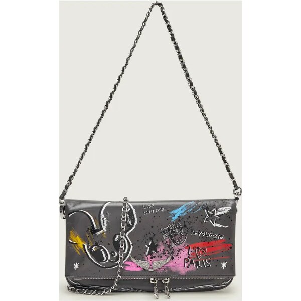 Zadig&Voltaire Kožená kabelka na rameno ROCK HUMBERTO 66301465