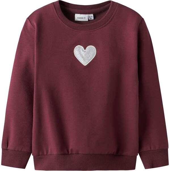 NAME IT Mikina NMFSakkina burgundská / strieborná / biela 66308165