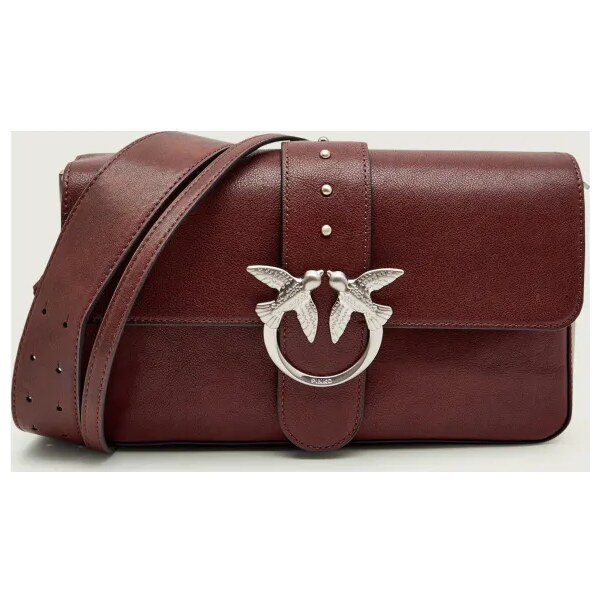 Pinko Kožená kabelka na rameno LOVE ONE SLOUCHY ZIP CLASSIC 66303980