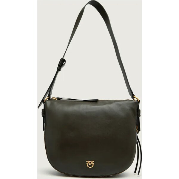 Pinko Kožená kabelka na rameno Zip Around Classic 66303976