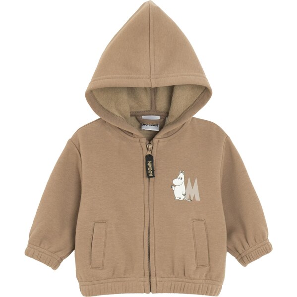 Cool Club Tepláková bunda béžová / hnedá / biela 66308406