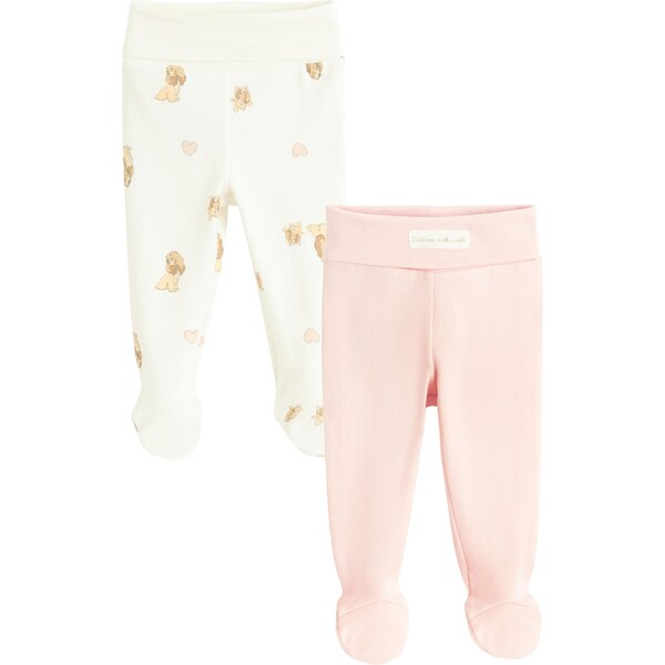 Cool Club Nohavice béžová / ružová / biela 66308422