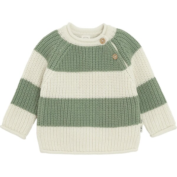Cool Club Sveter zelená / biela ako vlna 66308428