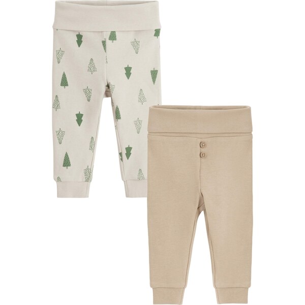 Cool Club Nohavice béžová / svetlobéžová / tmavozelená 66308548