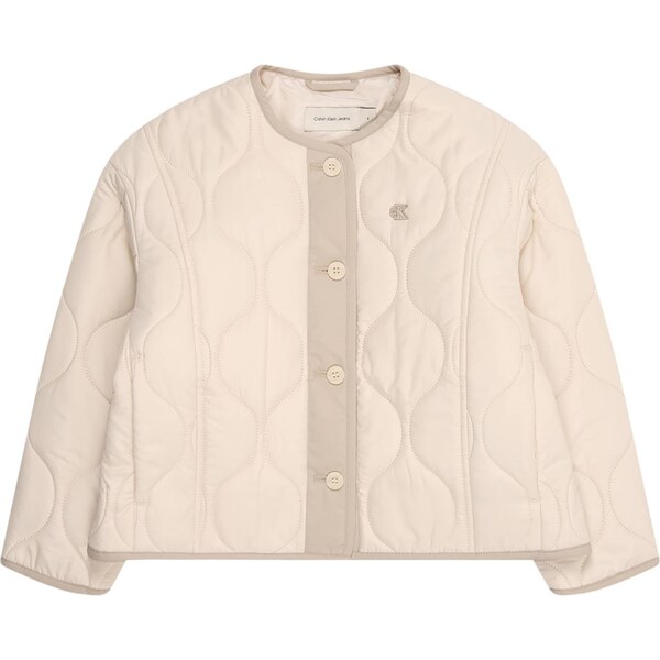 Calvin Klein Jeans Prechodná bunda nebielená / tmavošedá 66308576