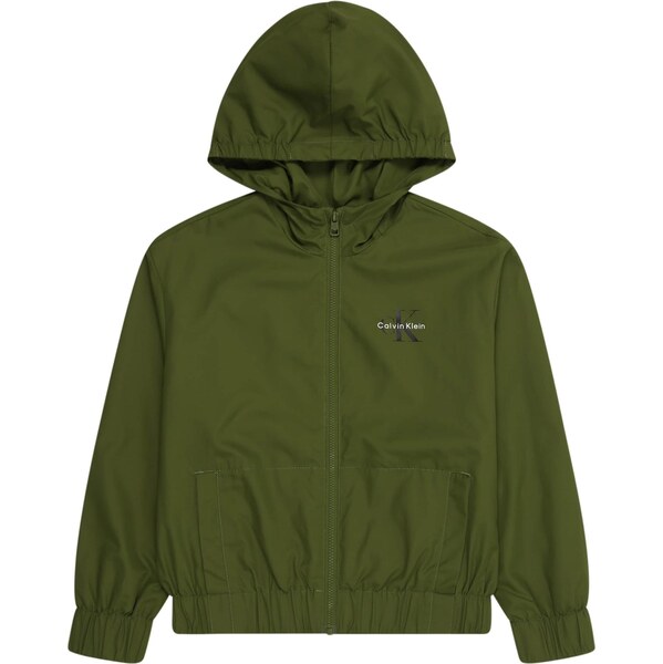 Calvin Klein Jeans Prechodná bunda ESSENTIAL olivová / čierna / biela 66308578