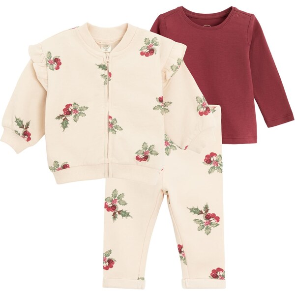 Cool Club Set svetlobéžová / zelená / burgundská 66308588