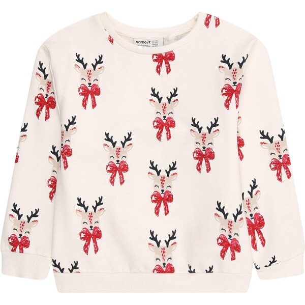 NAME IT Mikina NMFRomia tmelová / červená / čierna / prírodná biela 66308634