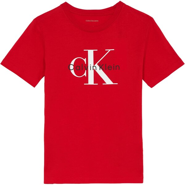 Calvin Klein Jeans Tričko červená / čierna / biela 66308702