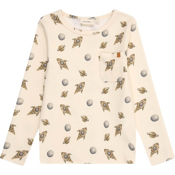 LilAtelier Tričko NMMLAYO sivá / tmavošedá / olivová 66308743