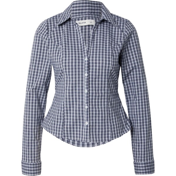 HOLLISTER Blúzka námornícka modrá / svetlomodrá / biela 66308757